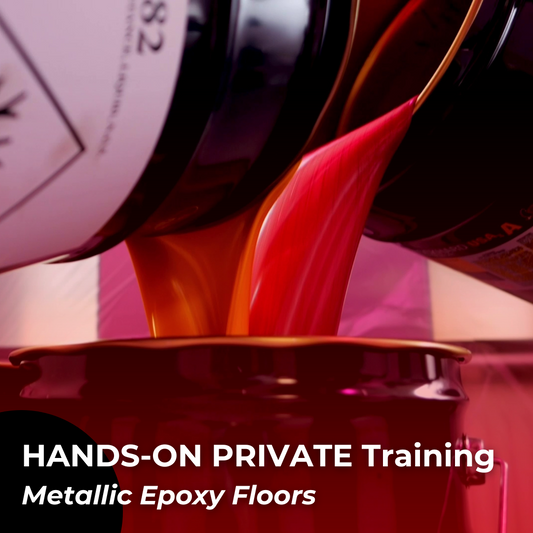 Hands-on private 1 on 1 training metallic epoxy (3 days)